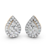 Load image into Gallery viewer, Luna Round Diamond Cluster StudLadies Earring