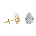 Load image into Gallery viewer, Luna Round Diamond Cluster StudLadies Earring