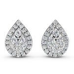 Load image into Gallery viewer, Luna Round Diamond Cluster StudLadies Earring