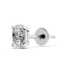Load image into Gallery viewer, Iraza Oval Solitaire Diamond stud Earring