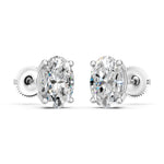 Load image into Gallery viewer, Iaira Oval Solitaire Diamond stud Earring