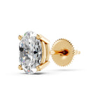 Load image into Gallery viewer, Iaira Oval Solitaire Diamond stud Earring