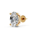 Load image into Gallery viewer, Huma Oval Solitaire Diamond stud Earring