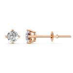 Load image into Gallery viewer, Haira Round Solitaire Diamond stud Earring