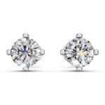 Load image into Gallery viewer, Haira Round Solitaire Diamond stud Earring