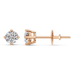 Load image into Gallery viewer, Griya Round Solitaire Diamond stud Earring