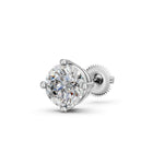 Load image into Gallery viewer, Gorza Round Solitaire Diamond stud Earring