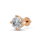 Load image into Gallery viewer, Glora Round Solitaire Diamond stud Earring