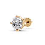 Load image into Gallery viewer, Glora Round Solitaire Diamond stud Earring