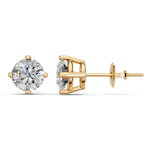 Load image into Gallery viewer, Glora Round Solitaire Diamond Diamond Earring