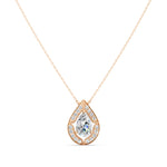 Load image into Gallery viewer, Astra Pear Solitaire Ladies Pendant