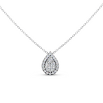 Load image into Gallery viewer, Luna Round Diamond Cluster SliderLadies Pendant