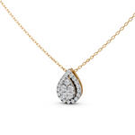 Load image into Gallery viewer, Luna Round Diamond Cluster Slider Ladies Pendant