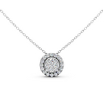Load image into Gallery viewer, Era Round Diamond Cluster Slider Ladies Pendant