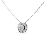 Load image into Gallery viewer, Era Round Diamond Cluster Slider Ladies Pendant