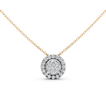 Load image into Gallery viewer, Era Round Diamond Cluster Slider Ladies Pendant