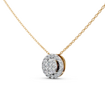 Load image into Gallery viewer, Era Round Diamond Cluster Slider Ladies Pendant