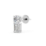 Load image into Gallery viewer, Silk Emerald Ladies Earring