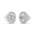 Load image into Gallery viewer, Nazra Oval Solitaire Diamond Earrings