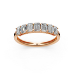 Load image into Gallery viewer, Adrija Emerald Diamond 7 stone Ladies Ring