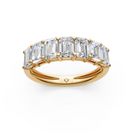 Load image into Gallery viewer, Vani Emerald Diamond 7 stone Ladies Ring
