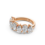 Load image into Gallery viewer, Avni Pear Diamond 7 stone Ladies Ring