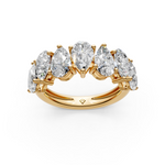 Load image into Gallery viewer, Avni Pear Diamond 7 stone Ladies Ring