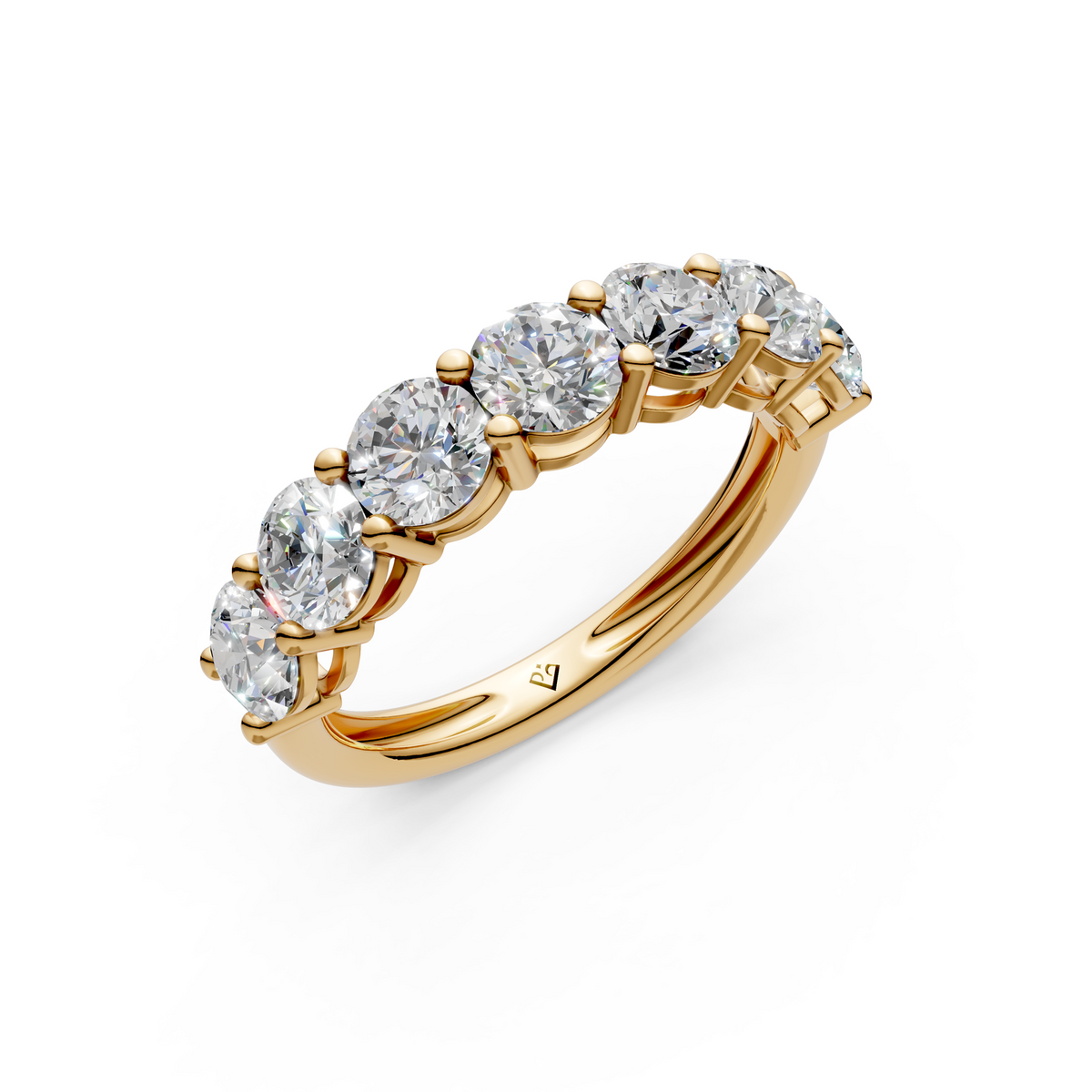 Olivia round diamond 7 stone ladies ring