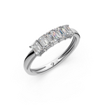 Load image into Gallery viewer, Chloe Emerald Diamond 5 Stone Ladies Ring