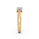 Load image into Gallery viewer, Miraya Emerald Diamond 5 Stone Ladies Ring