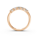 Load image into Gallery viewer, Sofia Emerald Diamond 5 Stone Ladies Ring