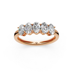 Load image into Gallery viewer, Katie Oval Diamond 5 Stone Ladies Ring