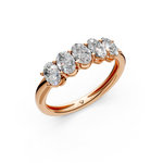 Load image into Gallery viewer, Katie Oval Diamond 5 Stone Ladies Ring