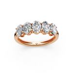 Load image into Gallery viewer, Stella Oval Diamond 5 Stone Ladies Ring