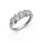 Load image into Gallery viewer, Stella Oval Diamond 5 Stone Ladies Ring