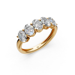 Load image into Gallery viewer, Stella Oval Diamond 5 Stone Ladies Ring