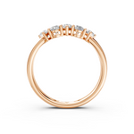 Load image into Gallery viewer, Maya Pear Diamond 5 Stone Ladies Ring