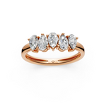 Load image into Gallery viewer, Maya Pear Diamond 5 Stone Ladies Ring