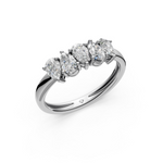 Load image into Gallery viewer, Maya Pear Diamond 5 Stone Ladies Ring