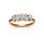 Load image into Gallery viewer, Maya Pear Diamond 5 Stone Ladies Ring
