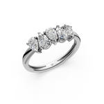 Load image into Gallery viewer, Elena Pear Diamond 5 Stone Ladies Ring
