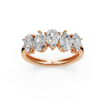 Load image into Gallery viewer, Molly Pear Diamond 5 Stone Ladies Ring
