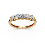 Load image into Gallery viewer, Victoria Round Diamond 5 Stone Ladies Ring