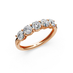 Load image into Gallery viewer, Hannah Round Diamond 5 Stone Ladies Ring
