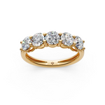 Load image into Gallery viewer, Maria Round Diamond 5 Stone Ladies Ring