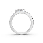 Load image into Gallery viewer, Lisa Pear Diamond Solitaire Sprial Ladies Ring