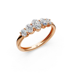 Load image into Gallery viewer, Eve Oval Diamond 5 Stone Ladies Ring