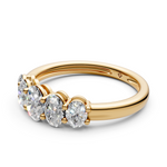 Load image into Gallery viewer, Jade Oval Diamond 5 Stone Ladies Ring