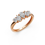 Load image into Gallery viewer, Tivra Pear Diamond 5 Stone Ladies Ring