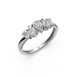 Load image into Gallery viewer, Tivra Pear Diamond 5 Stone Ladies Ring